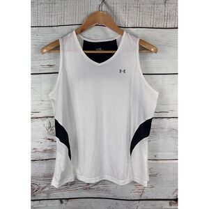 Under Armour Sleeveless Tank Top Women's XL Shirt Semi-Fitted White Golf Outdoor
